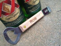 Bottle Opener, Groomsmen Gift, Best Man Gift, Present, Bridal Party Favor, Bachelor Party, Engraved, Personalized, Wood