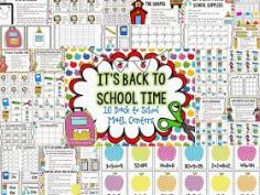 10 Back to School Centers and a FREEBIE