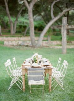 Casual outdoor dinner party | Read More: www.stylemepretty... | Photography: Bryan N. Miller Photography - bmillerweddings.com