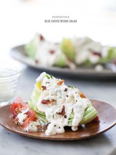 Blue Cheese Wedge Salad | foodiecrush.com
