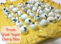 Frozen Greek Yogurt Cherry Bites from NoblePig.com