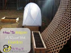 How to Irrigate a Raised Bed Garden - The Busy B Homemaker