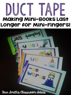 Duct Tape for Making Mini-Books Last Longer #BacktoSchool #TeachersfollowTeachers