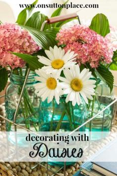 Decorating with Daisies | Easy ways to add daisies to your decor!