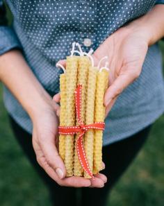 How to Make Beeswax Candles | Oh Happy Day