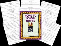 Home to School Notes Freebie! Templates for parents to use when their child was absent, will have early dismissal, is a pick up at the end of the day, or is going home a different way than usual.