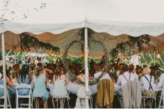 Giant vine/branch love heart. Organic Fruit Farm Wedding: Xanthe + Sam