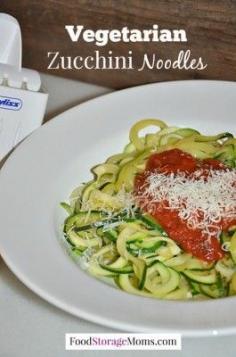 Vegetarian Zucchini Noodles
