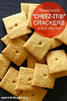 Grain-free and Dairy-free "CHEEZ-IT®" CRACKERS! A yummy healthy treat you can feel good about eating!
