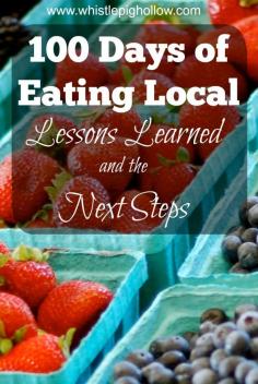 100 days of eating local