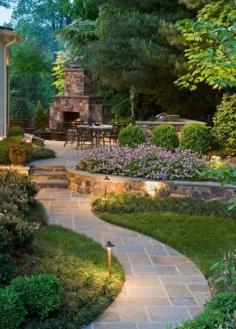 Outdoor backyard area