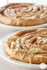 The Homestead Survival | Apple Bread Spiral With Caramel Glaze | thehomesteadsurvi...