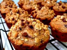 Crunchy Maple-Banana-Pecan Breakfast Muffins | Noble Pig