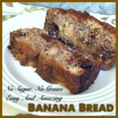This is our favorite banana bread and it's healthy has no added sugar!! via Primally Inspired