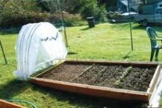 DIY slide away hoop house for the garden