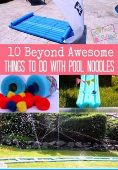 31 Cool Crafts & Games Using Pool Noodles |