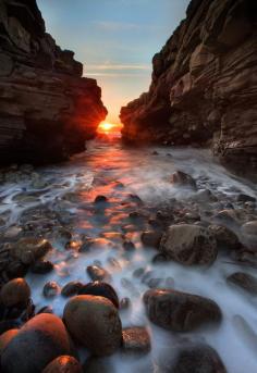 Mullaghmore Gorge, Silgo, Ireland by by Stephen Emerson via 500px. "Mullaghmore Gorge just as the sun was setting. Quite tricky getting down over slippery stones and setting up for this one as this beautiful light was brief."