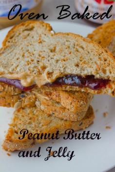 Baking a PB&J is the quickest school time snack to enjoy!