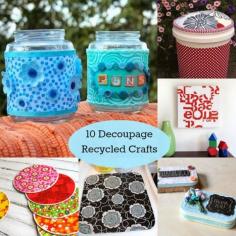 I love all these recycled craft ideas that you can make with Mod Podge!