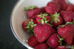 Fresh Strawberries for Strawberry Popsicles | Farm to Table