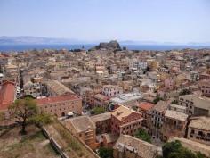 Old city of Corfu, Greece. Strong Italian influence on the Greek coast