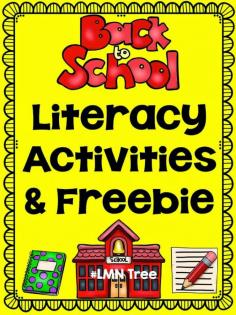 LMN Tree: Back to School Literacy Activities and A Freebie
