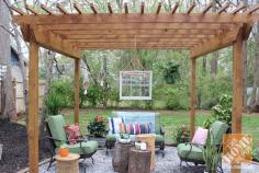 Backyard Makeover: Pergola with Bohemian Style | thewhitebuffalost...