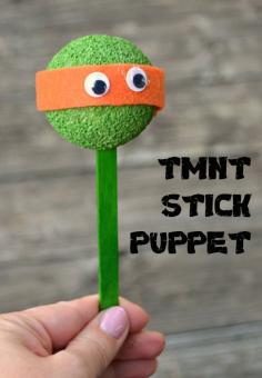 #TMNT Teenage Mutant Ninja Turtle Stick Puppets