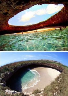 Hidden Beach - Marieta Islands - Puerto Vallarta, Mexico