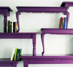 diy table bookshelves design
