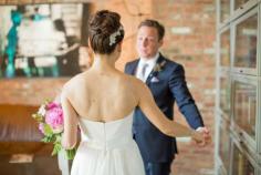 1st look - Eclectic Urban Wedding at the Brooklyn Winery by Betsi Ewing Photography