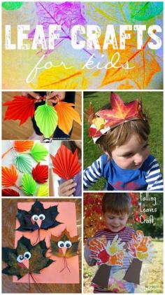 Fall Leaf Crafts for Kids to Make #Autumn crafts | CraftyMorning.com