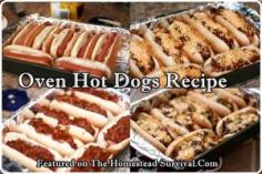 The Homestead Survival | Chili Cheese Oven Hot Dogs Recipe | thehomesteadsurvi...