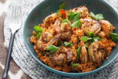 North African Spiced Shrimp with Couscous