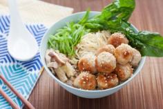 Chicken Tsukune Spring Ramen