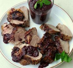 Pork Tenderloin with Blueberry-Bacon Barbecue Sauce | Noble Pig