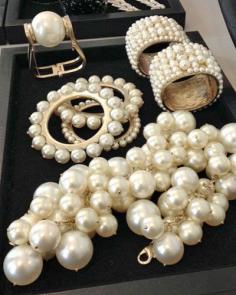 ♔ Chanel Pearl Jewelry ~ Spring 2013