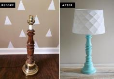 Thrifted Lamp Makeover | UpcycledTreasures #DIY #upcycled #lamp