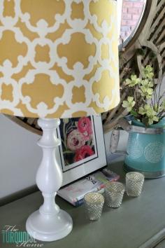 Easy DIY Lamp Makeover with Paint | TheTurquoiseHome.com