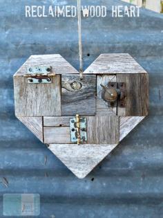 DIY Reclaimed Wood Heart