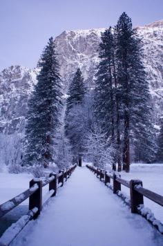 Yosemite in Winter, Yosemite National Park, California, United States.