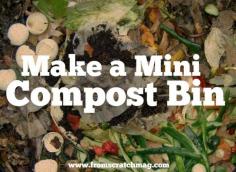 Make a Mini Compost Bin