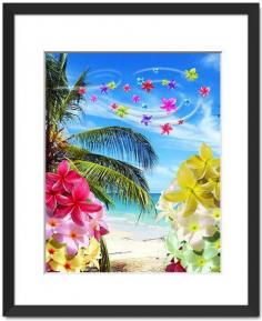 #Plumerias #Breeze on #Tropical #Beach #Fine #Art #Prints by #bluedarkArt | #Nuvango