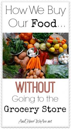 How We Buy Our Food Without Going to the Grocery Store | And Here We Are... #sustainable #food #paleo #greenliving