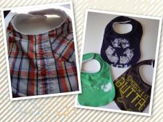 #DIY Bibs with old t-shirts