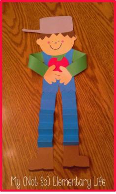 Johnny Appleseed Craft with 6 activity pages