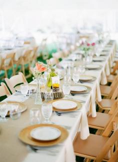 Rustic table design with vintage china plates. Photography: Lexia Frank Photography - www.lexiafrank.com  Read More: www.stylemepretty...
