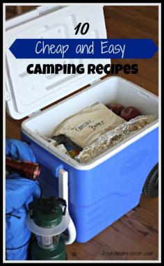 I just found these 10 new and CHEAP ways to make camping meals!  So easy!