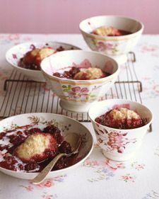 A classic grunt is a dumpling-topped fruit dessert that's cooked on the stove; it is often called a slump. Our grunt has blackberries and raspberries that simmer together. Then dollops of ginger-spiked dumpling batter are added to the pan, to steam in berry juice. Give everyone a dumpling and a splash of heavy cream.