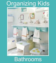 kids bathroom organization